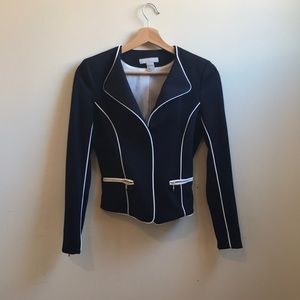 H&M Navy Blue Ponte Blazer Size 2